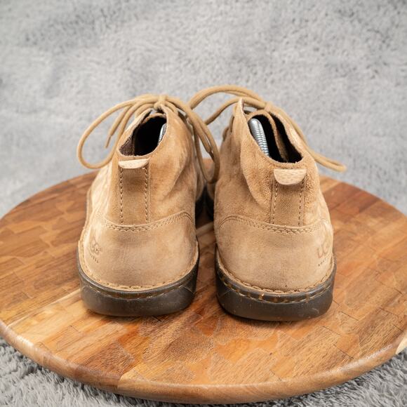 UGG Tan Suede Moc Toe Ankle Chukka Lace Boots Mens 9.5 - Picture 4 of 7